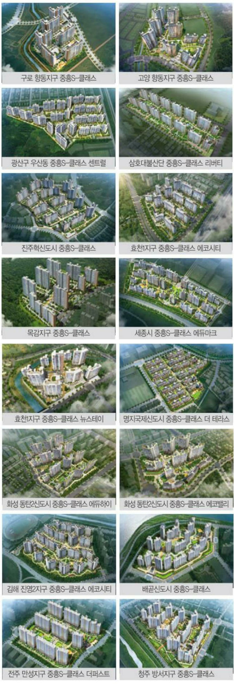 민락 중흥S클래스 트와이스 건설사 중흥건설 사업실적